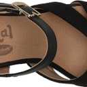 Dr. Scholl's Shoes Women's Mariah Block Heel Sandal Heeled, Black Smooth/Fabric, 11 (Black)