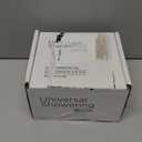 Delta 5-Setting Matte Black Shower Head with H2Okinetic Spray, 6 Inch Square Shower Head, Showerheads, 1.75 GPM Flow Rate, Matte Black 52664-BL