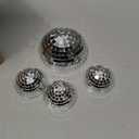 Sliner 16 Pcs Half Disco Ball Wall Decor, Retro Wall Art, 4, 2.36 Inch