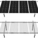 ECO-WORTHY Adjustable Multi-Pieces Solar Panel Mounting Brackets Kit System for 1-4pcs Solar Panels Solar Ground Mount (1-4pcs Bracket System)