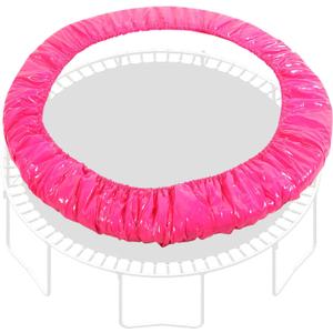 Trampoline Spring Cover Round Trampoline Replacement Pad Waterproof Serviceable 40 Inch Safety Cover for Kids Men Women Indoor Home Fitness, Hot Pink