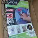 CenDale Premium DTF Transfer Film 13"x19" - A3 Plus 50 Sheets Double-Sided Matte Clear PreTreat Sheets PET Heat Transfer Paper for DIY Direct Print on All Fabric and Colors T-Shirts Textile