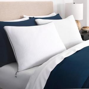 Rise & Grind Cooling Bed Pillows – Queen Size – Hybrid Memory Foam & Down Alternative Fill, Cooling Technology, Removable Washable Cover – Ideal for Back & Side Sleepers