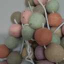 Boao 2 Pieces Wool Felt Ball Garland Colorful Pom Pom Garland Handmade 6.5 Feet Long 24 Balls Felt Banner for Wall Christmas Tree Decoration (Boho Colors)