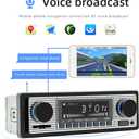 Classic 7" Single Din Car Radio,Bluetooth Car Stereo, FM Radio,Car Audio Receiver, Voice Control,Hands-Free Calling, Built-in Microphone,USB/SD/AUX,Support MP3/WMA/WAV, Dual.Car Multimedia Player