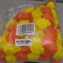 5 PC - 4.5 feet Marigold Garland | Indian/American Wedding Party Mantle Decoration | Faux Garlands Wedding Garland | Diwali Decoration | Spring Bush Floral | (Yellow Orange)