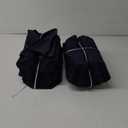 Windyun 100 Pcs Reusable Tote Bag Bulk 8 x 4 x 10 Inch Non Woven Shopping Bag with Handle Reusable Grocery Gift Tote (Navy Blue)