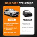 Custom Fit 2020-2026 GLE Windshield Sun Shade for Mercedes-Benz GLE/GLS SUV 2020 2021 2022 2023 2024 2025 2026 - Upgraded 6-Layer with Triple Laminate Core Front Window Shade with Storage Bag