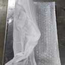 Fredbeck 42in x 84in White Glass Barn Door with 7FT 84inch Sliding Doors Hardware Kit Included & Handle,PVC Surface,Need to Assembly,Water-Proof