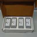 MOES Smart USB Wall Outlet Receptacle with Type-C & Type-A Charger, 2.4GHz Wi-Fi in-Wall Plug Socket 4 Pack, Remote Individual Control On/Off 15Amp, NO Hub Required