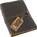 Moonster Leather Photo Album Scrap Book  Handcrafted Full Grain Buffalo Leather Scrapbook & Photo Albums for Photos with Leather Strap  Handmade Wedding Photo Album Book - Rustic Photo Album