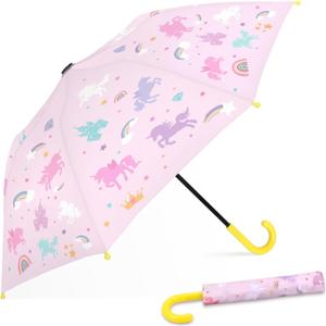 Kids Umbrella for Rain,Easy Open Windproof Compact Umbrella for Toddler Girls Boys,Durable & Portable, Ideal for Outdoor School Travel