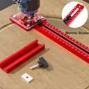 4 in 1 Router Milling Groove Bracket,Router Circle Cutting Jig, Multifunctional Cabinet Router Guide for Cutting Circles Milling Groove