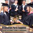 Dunzoom 12 Pcs 2026 Graduation Party Favors Candy Gift Boxes Clear Mini Graduation Cap Jars with Tassel Congrats Grad Cap Box with Cards Rope for College Graduate Party Decor(4.7 3.6 6.4 Inch)
