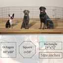 Pet Playpen Dog Pen Foldable Dog Exercise Fence 8 Panels 30 Inch Kennels Pet Playpen Options Ideal for Pet Medium Animals Outdoor Indoor