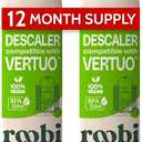 Roobi Nespresso Vertuo Compatible Descaling Solution, 2 Pack, EXP DATE 4/19/2028