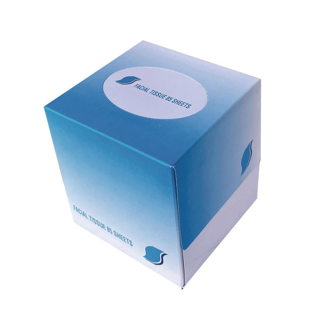 GEN 852D Facial Tissue Cube Box, 2-Ply, White, 85 Sheets/Box, 85 per Box (Case of 36 Boxes)