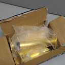 6 inch / 15cm Adjustable Metal Furniture Legs, Pack of 8 Round Gold Iron Heavy Duty Sofa Legs, DIY Replacement Feet for Couch Table Cabinet Bed Ottoman Dresser