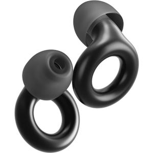 Loop Experience 2 Ear Plugs  Stylish Certified Hearing Protection for Concerts & Festivals, Live Events, Musicians, Sports, DJs and Nightlife  17dB Noise Reduction Earplugs (High-Fidelity) (Black)