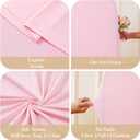 Light Pink Half Moon Arch Covers Wedding Arch Backdrop Cover for Weddings Birthday Parties Baby Showers Events 5ft Pink Half Arch Fabric Cover Set