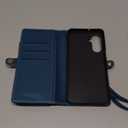 Defencase for Samsung Galaxy A17 5G Case Wallet with RFID Blocking Card Holder for Women and Men, PU Leather Magnetic Snap Flip Zipper Strap Wallet Phone Case for Galaxy A17 5G 6.7", Dark Blue