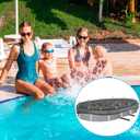 33 X 18 Ft Oval Swimming Pool Leaf Net Cover,Pool Winter Cover Mesh Cover with 12 Pcs Large Metal Clips, Pool Safety Net Fits 15x30 Above Ground Pools, Keeps Leaves Out of Your Pool