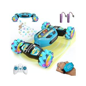 JSDOOGOO Gesture Sensing RC Stunt Car for Boys 8-12 - Gifts Toy for Kids,4WD Remote Control 360° Rotating,Transform Hand Controlled,Birthday Presents for Boy Age 8 9 10 11 12(Sky Blue)