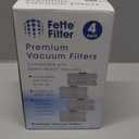 Fette Filter - HEPA Filters Compatible with Miele AirClean SF-HA 50 Filter for Model # S4, S5, S6, S8, S8000, S8999, S6000, S6999, S5000, S5999, S4000, S4999, Complete C2 & C3 (Pack of 4)