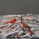 Giwawa Red Birds Throw Pillow Covers 18x18 Inch Winter Berry Decorative Pillow Cases Set of 2 Holiday Cushion Covers for Home Couch Living Room