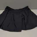 Aqua Eve Women Swim Skirt Tummy Control Swimsuit Skirt High Waisted Bathing Suit Bottom (Black, L)