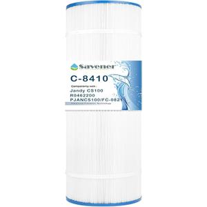 Savener C-8410 Pool Filter Cartridge, Replaces Jandy CS100, R0462200, PJANCS100, Unicel C-8410, Filbur FC-0821, Ultral-B2, PP-B2, Hayward X-Stream CC1000, 100 Sq. Ft, 1 Pack