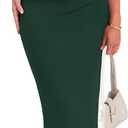 BTFBM Women Formal Cocktail Dresses Summer 2026 One Shoulder Twist Strap Ruched Bodycon Elegant Wedding Party Maxi Dress (Medium, Dark Green)