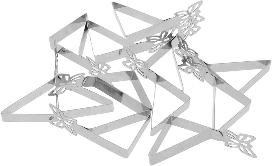 12pcs Stainless Steel Tablecloth Clips - Triangle Grips for Outdoor Dining Weddings and Events