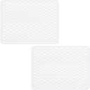 Bligli Mesh Sink Mat, 15.7 x 11.8inch Sink Prtector Mats for Kitchen Sinks, PVC Eco-Friendly Sink Protectors for Bottom of Sink, Fast Draining, Easy Cleaning, Clear