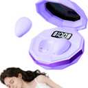sunvito Sleep Earbuds for Side Sleepers, Mini Invisible Wireless Bluetooth 6.0 Micro Sleep Headphones, Hidden Earbuds with LED Screen for Small Ears Sleeping, Working, Exercise, Hiking(Purple)