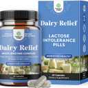Lactose Intolerance Pills 60 Days Supply - Fast Acting Dairy Digestive Enzymes - Dairy Relief Pills for Digestion, Bloating, Gas and Carb Protein - Digestion Supplement for Lactose Intolerance Relief