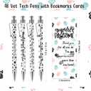 Resurhang 48 Sets Veterinary Receptionist Gift Cute Paw Ballpoint Pens with Bookmarks Bags Appreciation Thank You Gift for Assistant Receptionis Volunteer Veterinary Nurse