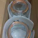 kitchentoolz Large Glass Mason Jars with Airtight Lids  Half Gallon Food Storage & Canning Jars with Measurement Markings  Kitchen Pantry Containers for Flour, Sugar & Dry Goods  64 oz (4pk)