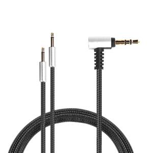 BRAINWAVZ Replacement Cable for Hifiman HE400S, HE-400I (2.5mm Plug Version), HE560, HE-350, HE1000, HE1000V2 + Sennheiser HD202 & HD212 Headsets, 3.5mm to Dual 2.5mm - 1.2M / 47” - Black