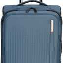 Sharper Image Odyssey 2-Piece Set (21.5" & 29") Expandable 8-Wheel Spinner Carry On and Large Checked Luggage Set, Bluefin