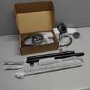 Outdoor Shower Faucet Kit, Matte Black Single Handle Outdoor Shower Fixtures with High Pressure 5 Mode Shower Head and Valve for Yard, Pool