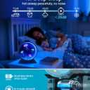 Jellyfish Lamp,Whisper-Quiet Sensory Aquarium Light,7 Color Mood Night Light with Adjustable Water Flow & 8H Timer,Rounded Tank Lamp for Home Office Bedroom Decor for Kids Adults(Black)