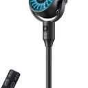 Oscillation Standing Fan for Bedroom, 79ft Airflow Whisper Quiet Pedestal Fan with 3 Modes, 8 Speeds, 90 Air Circulator with Remote, Timer, 24-42" Adjustable Height Desk Fan for Home Office