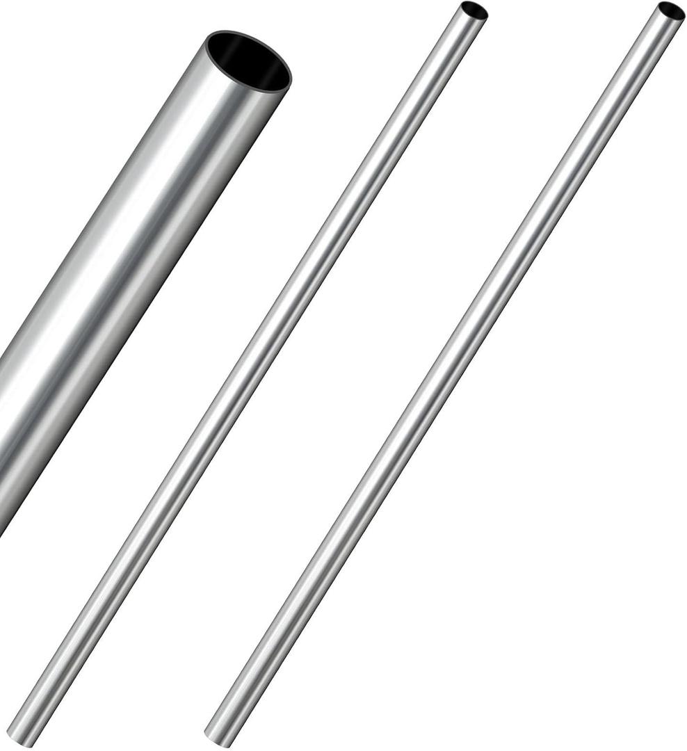 2 Pack 4 Feet Galvanized Steel Dock Pipe, 1.65" Od 1.42" Id, 0.118" Wall Thickness, Marine Piling for Boat Mooring, Pier Construction, Waterfront Deck Posts & Bollards Rust