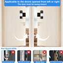 Anti-Theft Video Doorbell Mount Compatible with Tapo, Doorbell Camera Mount, No Drill Adjustable Mounting Bracket Holder Accessories for Apartment Rentals, Enhanced Protection Doorbell Mount Bracket
