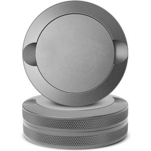 Premium Zyn Metal Can - Waterproof, Moisture & Odor Proof - Metal Zyn Container - Dip Can, Zyn Tin, Zyn Holder with Knurled Edges, Aluminum Zyn Can & Organizer - The Stealth (Gray, Knurled Edge)
