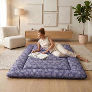 Zelladorra Japanese Floor Mattress, Futon Mattress, Queen