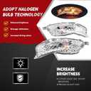 Nakkaa Fog Lights Assembly Compatible with Camry LE SE 2015 2016 2017 Passenger and Driver Side Front Fog Lamp W/Bulbs TO2531153 TO2530153