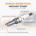 Autoexact Ignition Coil Pack and Iridium Spark Plugs Kit Fit for Hyundai 2012-2016 Elantra 2014-2021 Tucson 2012-2019 Soul Forte Elantra GT/Coupe Forte5 1.8L 2.0L L4, Replaces UF651 97390 4 Sets