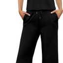 SAMPEEL Two Piece Sets for Women Summer Outfits Lounge Sets Mock Neck Tops Wide Leg Crop Pants Vacation Travel Outfits, Small
